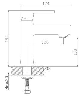 Смеситель для раковины Haiba HB10652 хром